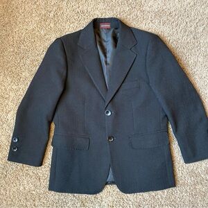 James Morgan Blazer Youth Boys Size 6 Black Jacket Formal Notch